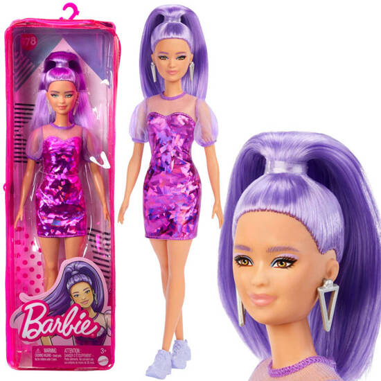 Barbie Fashionistas fashion doll No. 178 HBV12 purple styling ZA5099