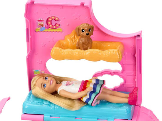 Barbie camper Chelsea mini doll + animals accessories HNH90 ZA5091