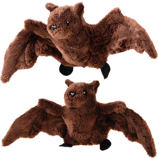 Bat mascot brown 30cm 13964