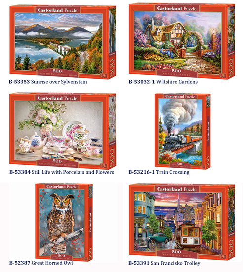 Beautiful Castorland Puzzle 500 items large selection CA0016