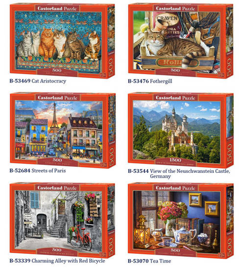 Beautiful Castorland Puzzle 500 items large selection CA0016