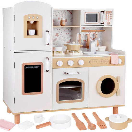 Beautiful Large Wooden Kitchen for Children Oven Washing Machine Refrigerator ZA5271