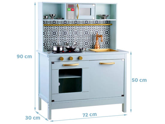 Beautiful Mint wooden kitchen for children ZA4128