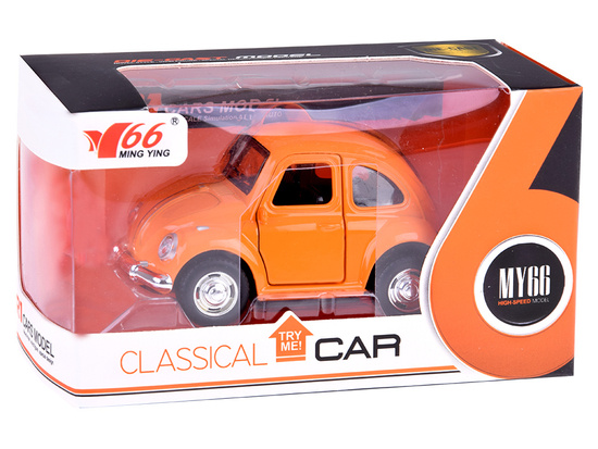 Beetle car, metal toy car, opening doors, light, sound ZA4991