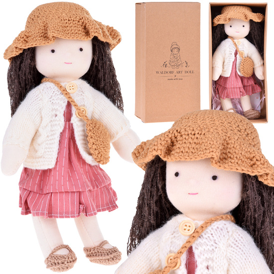 Beige Lovely Soft Doll - Minimalist Facial Expressions Learning Emotions ZA4996