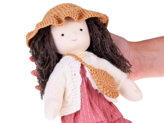 Beige Lovely Soft Doll - Minimalist Facial Expressions Learning Emotions ZA4996