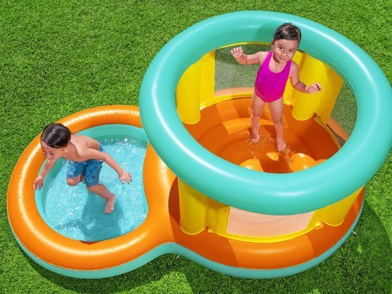 Bestway 2in1 Set Inflatable Playground Jumptopia paddling pool + trampoline 52385