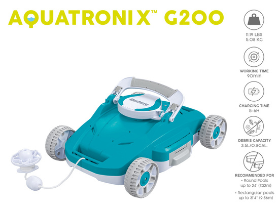 Bestway Automatic Pool Vacuum Cleaner Robot AquaTronix G200 58765