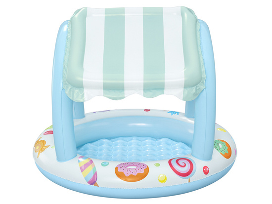 Bestway Blue and white pool with roof and inflatable bottom 104cm 52638