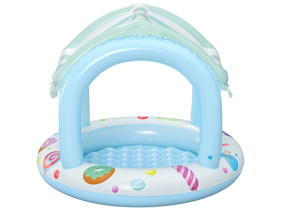 Bestway Blue and white pool with roof and inflatable bottom 104cm 52638