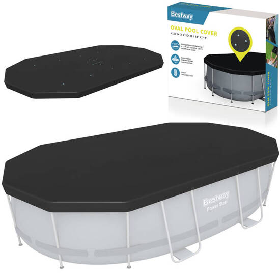 Bestway COVER for oval frame pool 424 x 250 x 100 cm 58425