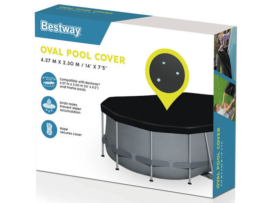 Bestway COVER for oval frame pool 424 x 250 x 100 cm 58425