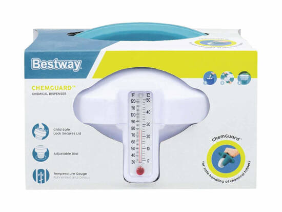 Bestway Chemical Dispenser with Built-in Thermometer Pool Float 58701