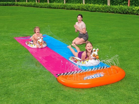 Bestway Double water slide LAMA RAMA + mattresses Long - 4.88m 52320