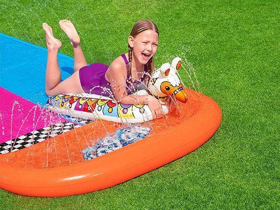 Bestway Double water slide LAMA RAMA + mattresses Long - 4.88m 52320