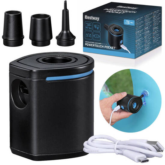 Bestway Electric USB Air Pump + Tips 62289