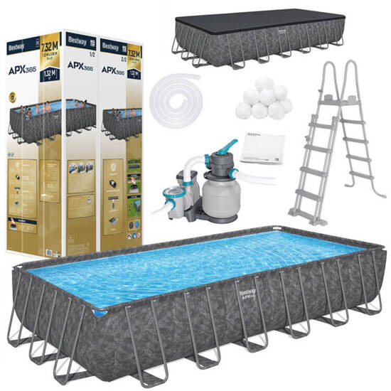 Bestway Frame Pool ALL YEAR APX 365 732x366cm Pump Ladder 561KG