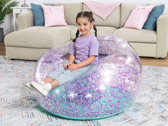 Bestway Glitter Chair inflatable pouffe Glitter Dream 114 x 112 x 66cm 75115