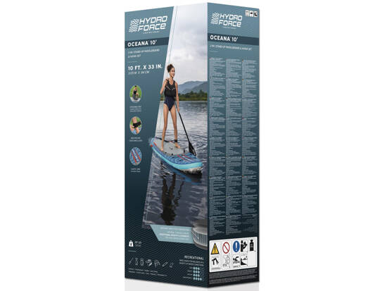 Bestway Hydro-Force 2in1 SUP Board with Backrest Set 305cmx84cmx15cm 6532B