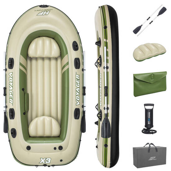 Bestway Inflatable Pontoon + Paddles 294 x 137cm Voyager X3 Raft Set 65164