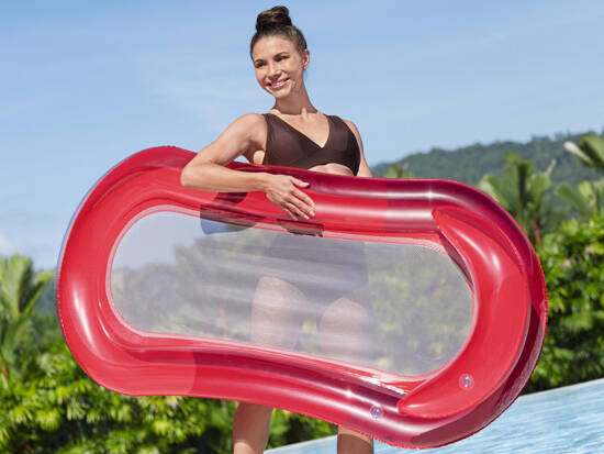 Bestway Inflatable mattress with mesh Water lounger RED 160cm 43103