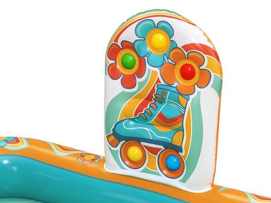 Bestway Inflatable playground RETRO Slide + sprinkler + balls 53164