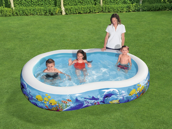 Bestway Inflatable pool fish'n friends 262 x 157x46cm 54118