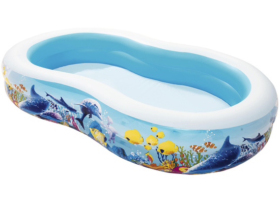 Bestway Inflatable pool fish'n friends 262 x 157x46cm 54118