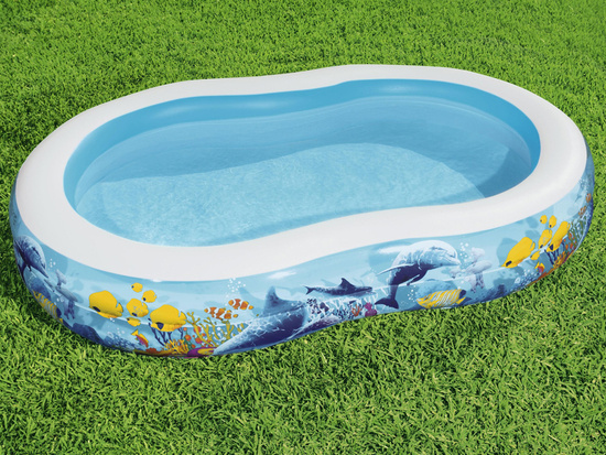 Bestway Inflatable pool fish'n friends 262 x 157x46cm 54118