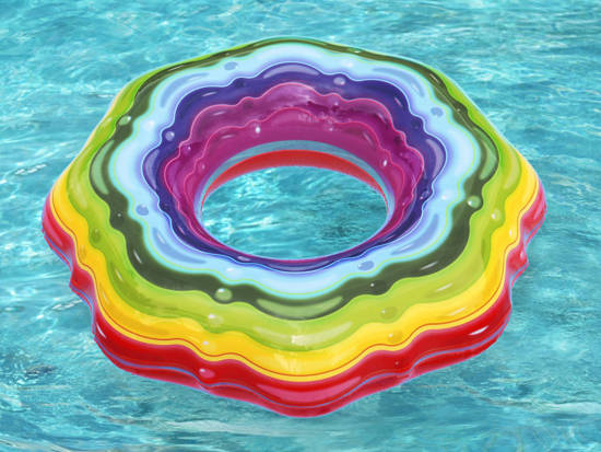 Bestway Inflatable swimming ring COLOURED JELLY 36163