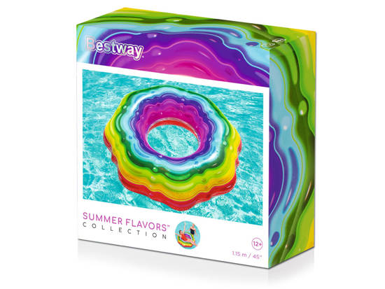 Bestway Inflatable swimming ring COLOURED JELLY 36163