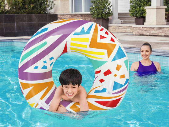 Bestway Inflatable swimming ring GEOMETRIC 107cm 12+ 36228