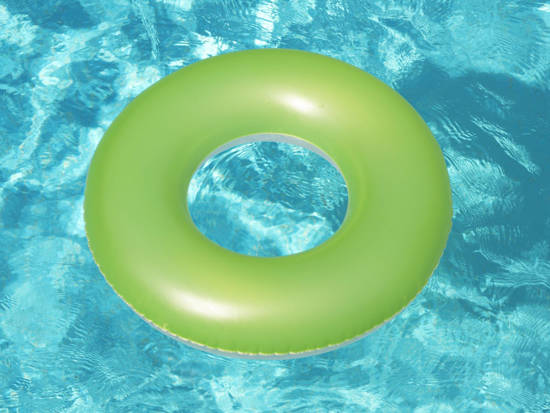 Bestway Inflatable swimming ring GREEN 76cm 36024