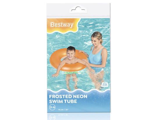 Bestway Inflatable swimming ring ORANGE 76cm 36024