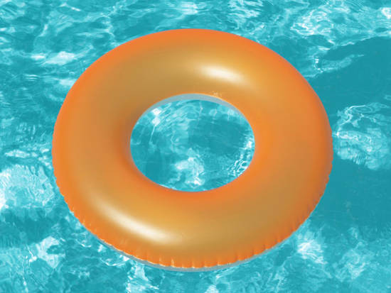 Bestway Inflatable swimming ring ORANGE 76cm 36024