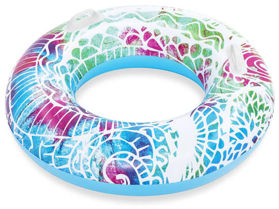 Bestway Inflatable swimming ring with handles BLUE 91cm 36084