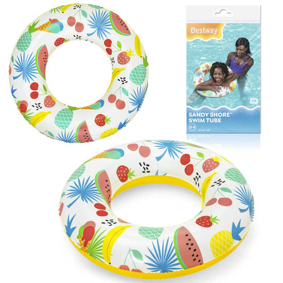 Bestway Inflatable swimming ring yellow FRUITS 61cm 36014 B