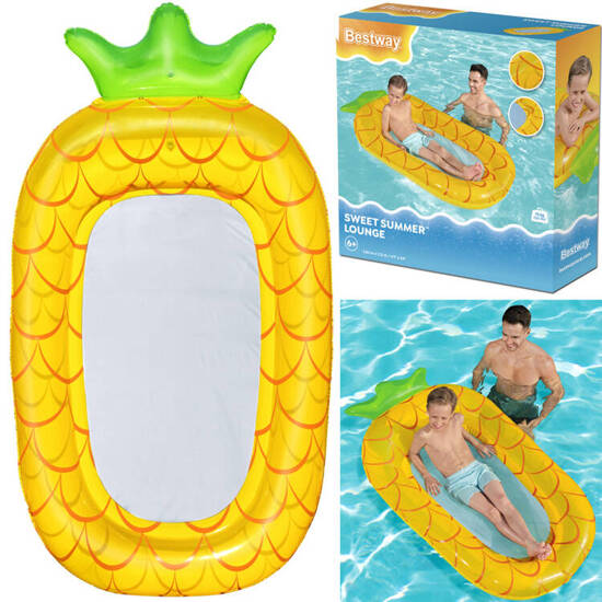 Bestway Inflatable water mattress for children Mesh bottom ANANAS 43644