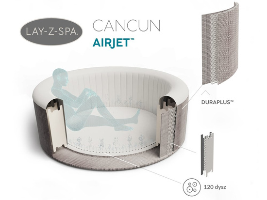 Bestway Jacuzzi Lay-Z-Spa CANCUN 2-4 persons 60003