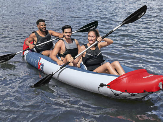 Bestway Kayak Rapid X3 inflatable 3-seater + paddles bag 381x100 cm 65132