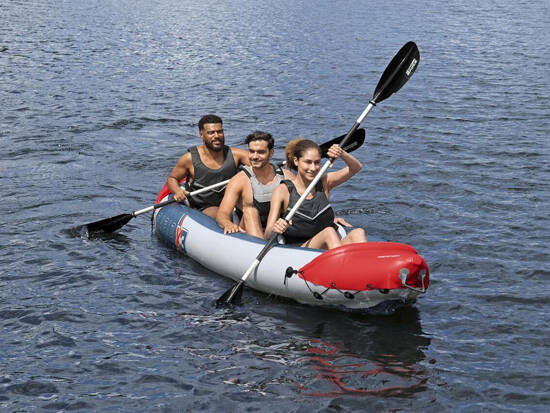 Bestway Kayak Rapid X3 inflatable 3-seater + paddles bag 381x100 cm 65132