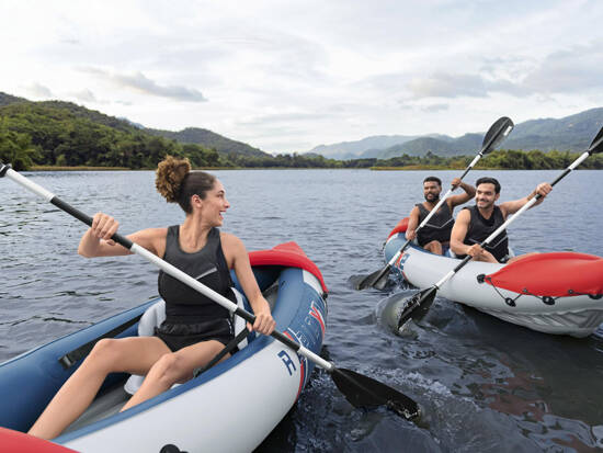 Bestway Kayak Rapid X3 inflatable 3-seater + paddles bag 381x100 cm 65132