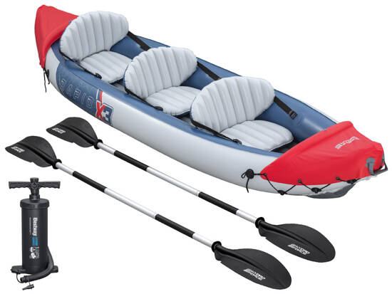 Bestway Kayak Rapid X3 inflatable 3-seater + paddles bag 381x100 cm 65132