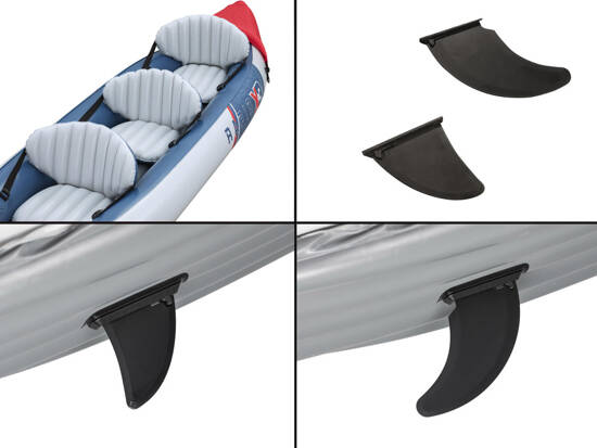 Bestway Kayak Rapid X3 inflatable 3-seater + paddles bag 381x100 cm 65132