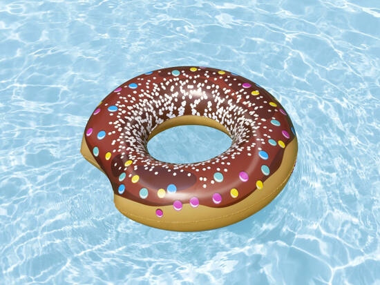 Bestway Large inflatable swimming ring BLUE DONUT 107cm 36118