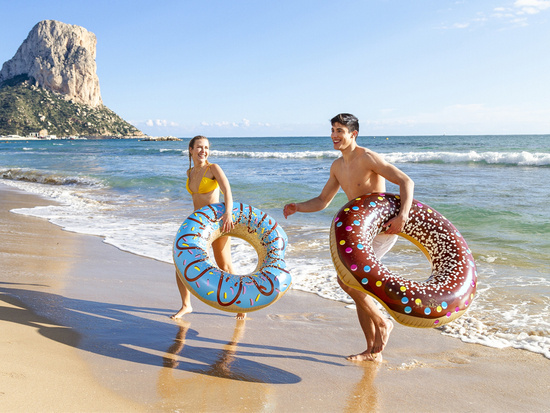 Bestway Large inflatable swimming ring BLUE DONUT 107cm 36118