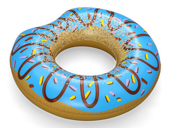 Bestway Large inflatable swimming ring BLUE DONUT 107cm 36118