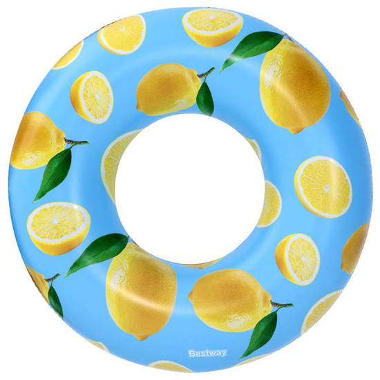 Bestway Large inflatable swimming ring LEMON 119cm 36229