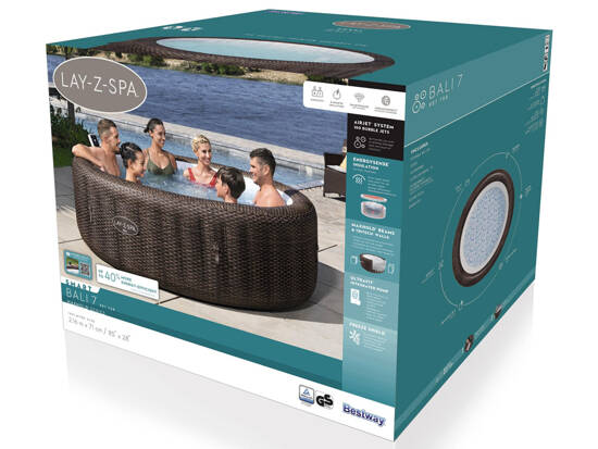 Bestway Lay-Z-Spa BALI Smart 7 Wifi hydromassage 5-7 people built-in pump 6001P