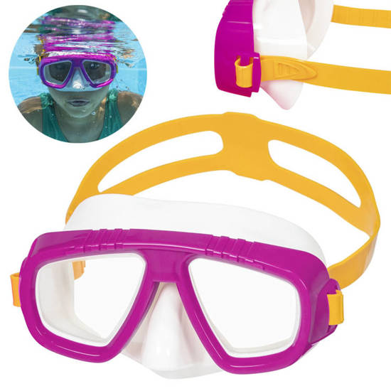 Bestway Mask Swimming and Snorkeling Goggles PINK 22011